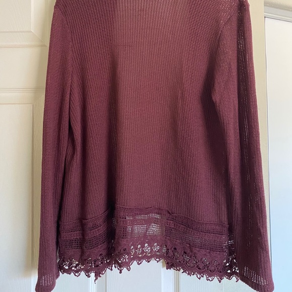 Red Large Lightweight Cardigan - Picture 2 of 5